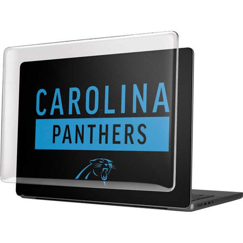 NFL Carolina Panthers Black Performance Series MacBook Pro 14in (2021-24) Case plus Skin