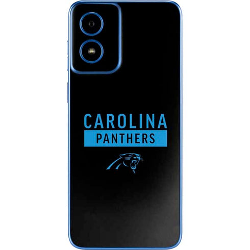 NFL Carolina Panthers Black Performance Series Moto G Play 4G (2024) Skin