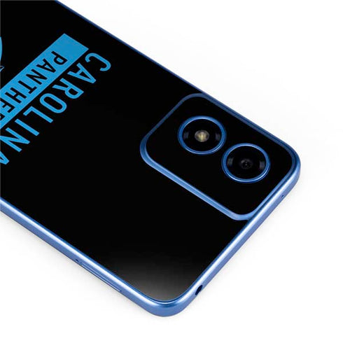 NFL Carolina Panthers Black Performance Series Moto G Play 4G (2024) Skin
