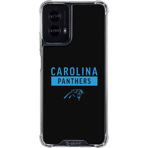 NFL Carolina Panthers Black Performance Series Moto G Power 5G (2024) Clear Case
