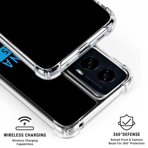 NFL Carolina Panthers Black Performance Series Moto G Power 5G (2024) Clear Case