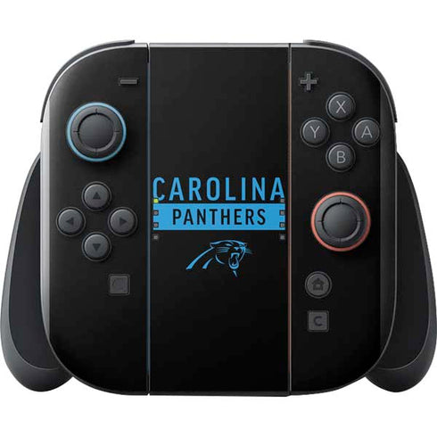 NFL Carolina Panthers Black Performance Series Nintendo Switch 2 (2025) with Joy-Con Skin