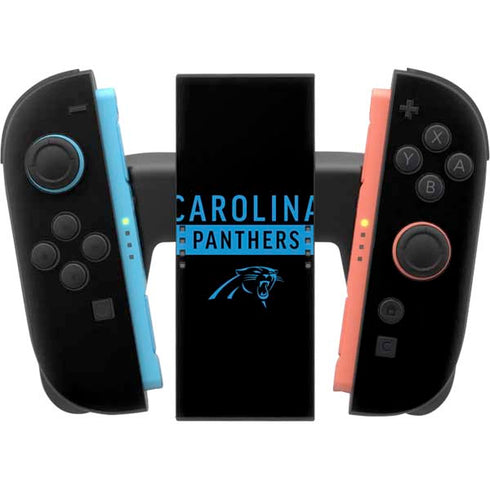 NFL Carolina Panthers Black Performance Series Nintendo Switch 2 (2025) Joy-Con Controller Skin