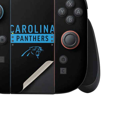 NFL Carolina Panthers Black Performance Series Nintendo Switch 2 (2025) Joy-Con Controller Skin