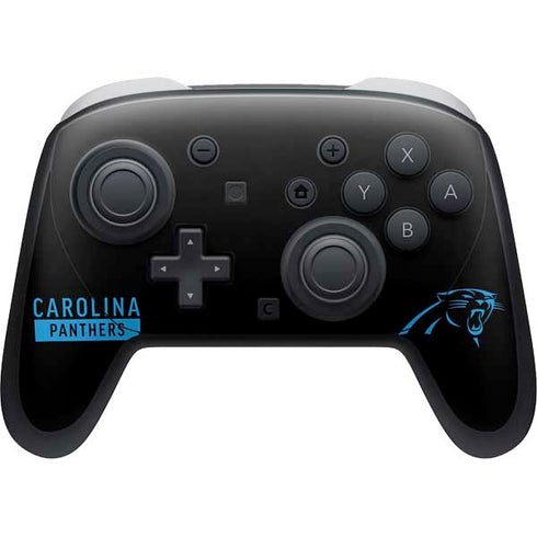 NFL Carolina Panthers Black Performance Series Nintendo Switch 2 (2025) Pro Controller Skin