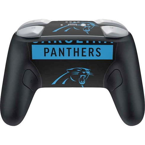 NFL Carolina Panthers Black Performance Series Nintendo Switch 2 (2025) Pro Controller Skin