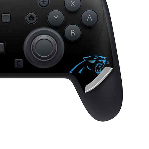 NFL Carolina Panthers Black Performance Series Nintendo Switch 2 (2025) Pro Controller Skin