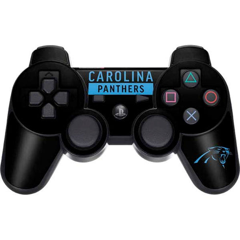 NFL Carolina Panthers Black Performance Series PS3 Dual Shock wireless controller Skin