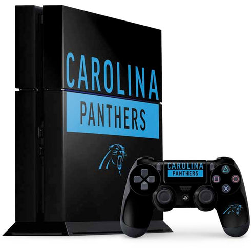 NFL Carolina Panthers Black Performance Series PlayStation PS4 Skins