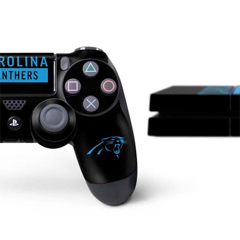 NFL Carolina Panthers Black Performance Series PS4 Console and Controller Bundle Skin