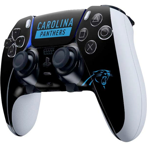NFL Carolina Panthers Black Performance Series PS5 DualSense Edge Pro Controller Skin