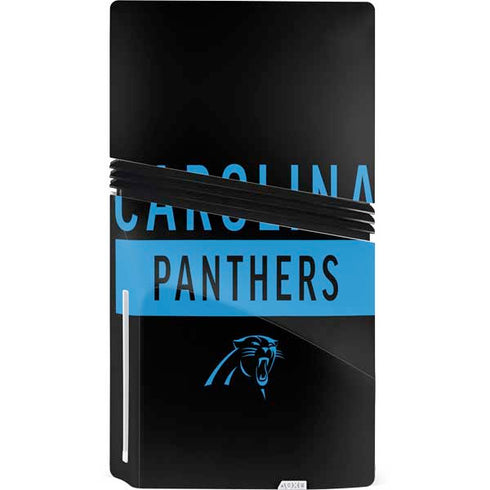 NFL Carolina Panthers Black Performance Series PS5 Pro Disk Bundle Skin