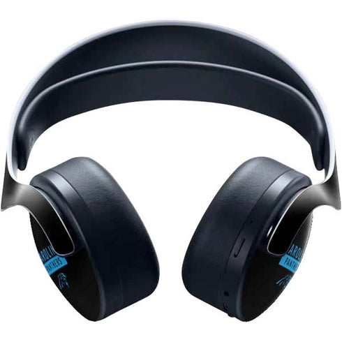 NFL Carolina Panthers Black Performance Series PULSE 3D Wireless Headset for PS5 Skin