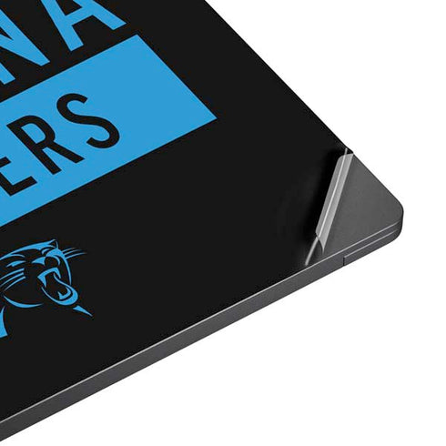 NFL Carolina Panthers Black Performance Series Surface Laptop 7 13.8in Skin