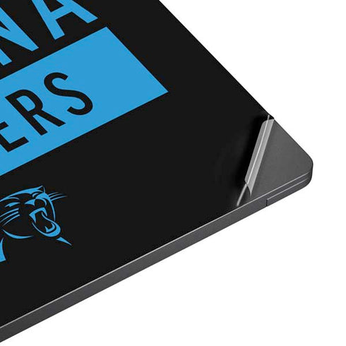 NFL Carolina Panthers Black Performance Series Surface Laptop 7 15in Skin
