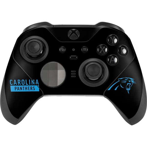 NFL Carolina Panthers Black Performance Series Xbox Elite Wireless Controller Series 2 Skin