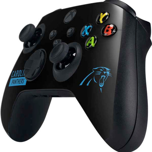 NFL Carolina Panthers Black Performance Series Xbox Series X Controller Skin