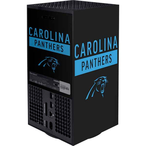 NFL Carolina Panthers Black Performance Series XBox Series X Digital Edition Bundle Skin