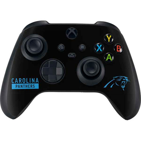 NFL Carolina Panthers Black Performance Series XBox Series X Digital Edition Bundle Skin