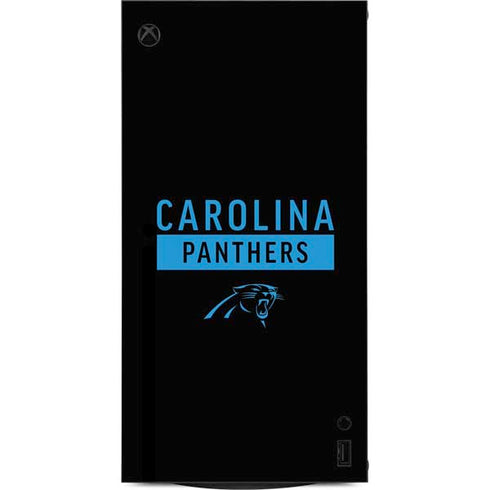 NFL Carolina Panthers Black Performance Series XBox Series X Digital Edition Console Skin