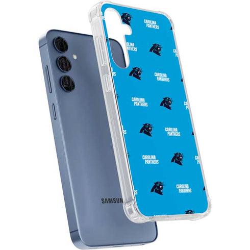 NFL Carolina Panthers Blitz Series Galaxy A55 5G Clear Case