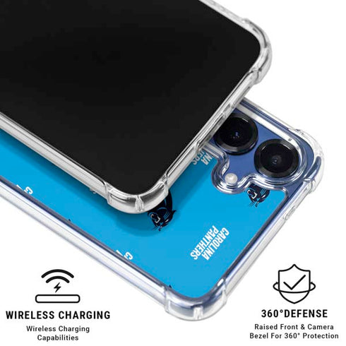 NFL Carolina Panthers Blitz Series Galaxy S25 Clear Case