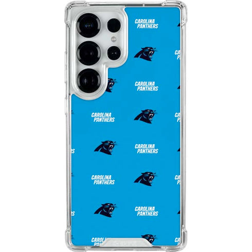 NFL Carolina Panthers Blitz Series Galaxy S25 Ultra Clear Case