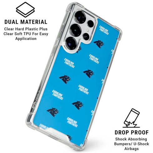 NFL Carolina Panthers Blitz Series Galaxy S25 Ultra Clear Case