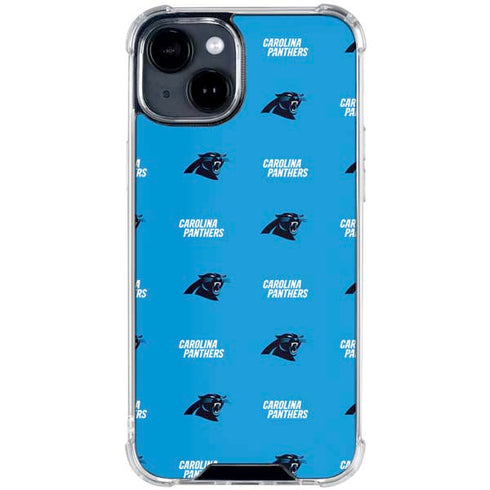 NFL Carolina Panthers Blitz Series iPhone 15 Clear Case