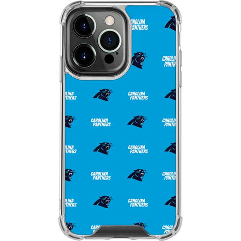 NFL Carolina Panthers Blitz Series iPhone 16 Pro Clear Case