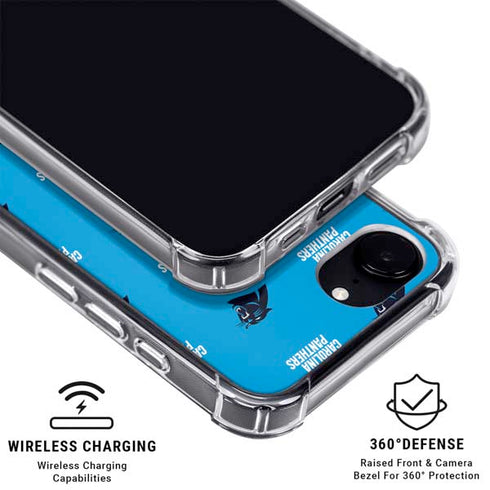NFL Carolina Panthers Blitz Series iPhone 16e MagSafe Case