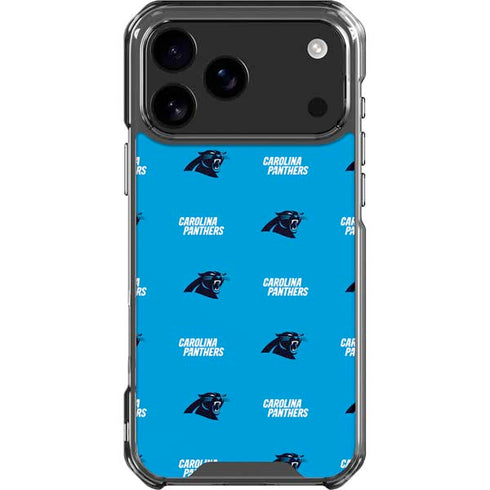 NFL Carolina Panthers Blitz Series iPhone 18 Pro Max Clear Case