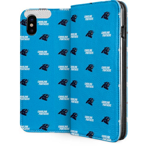 NFL Carolina Panthers Blitz Series iPhone 8 Folio Case