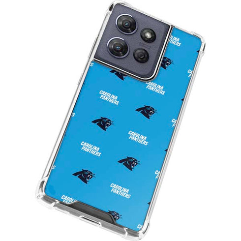 NFL Carolina Panthers Blitz Series Moto G 5G (2025) Clear Case
