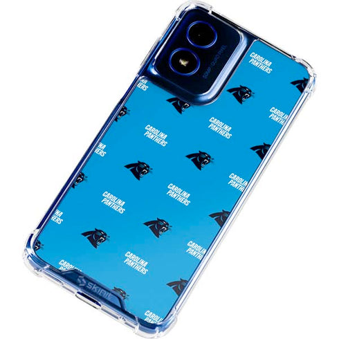 NFL Carolina Panthers Blitz Series Moto G 5G (2024) Clear Case