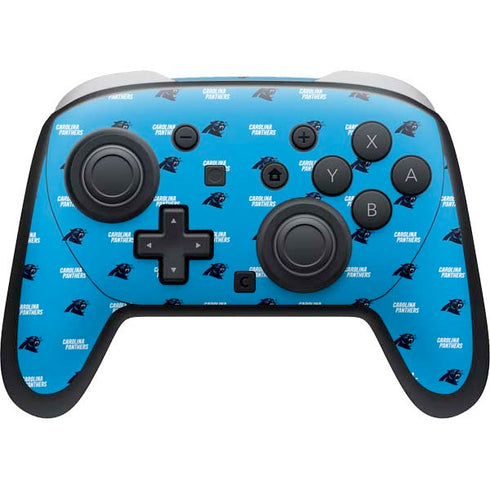 NFL Carolina Panthers Blitz Series Nintendo Switch 2 (2025) Pro Controller Skin