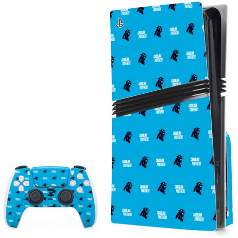 NFL Carolina Panthers Blitz Series PS5 Pro Disk Bundle Skin