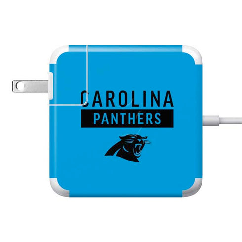 NFL Carolina Panthers Blue Performance Series 85W Power Adapter (15 and 17 inch MacBook Pro Charger) Skin