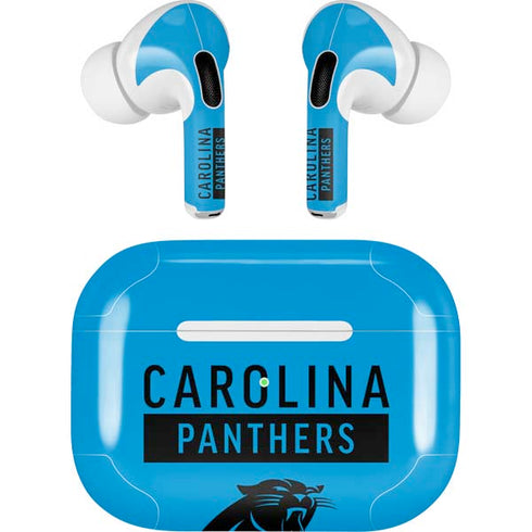 NFL Carolina Panthers Blue Performance Series AirPods Skins