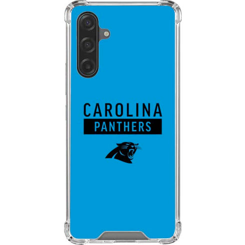 NFL Carolina Panthers Blue Performance Series Galaxy A17 Clear Case