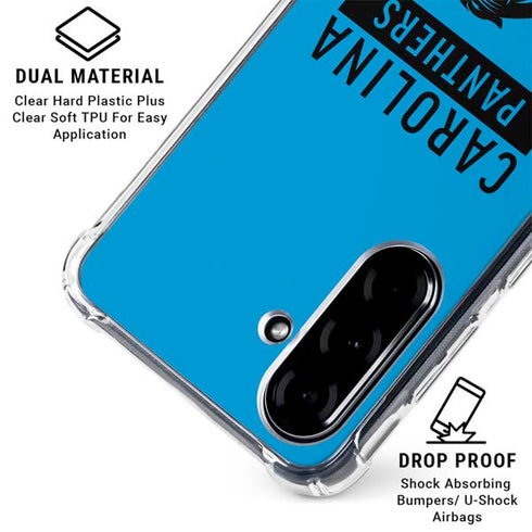 NFL Carolina Panthers Blue Performance Series Galaxy A36 5G Clear Case