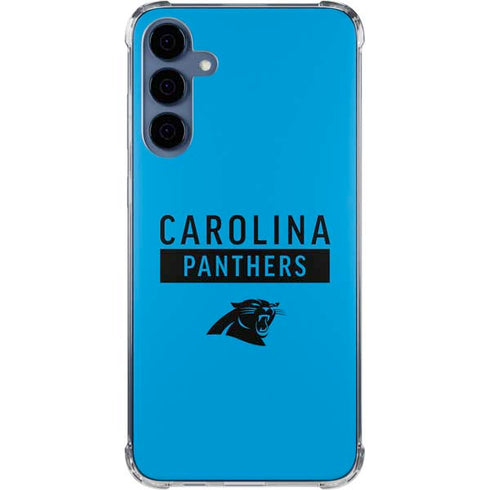 NFL Carolina Panthers Blue Performance Series Galaxy A55 5G Clear Case