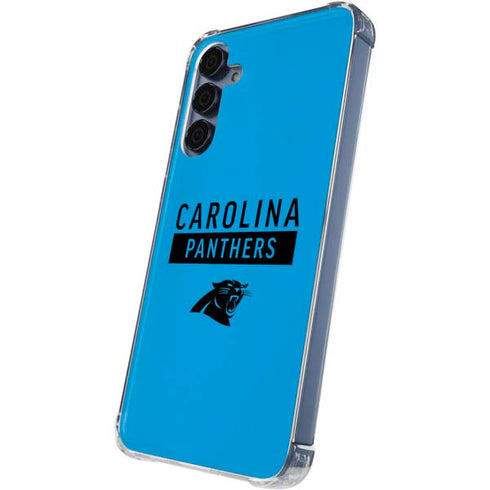 NFL Carolina Panthers Blue Performance Series Galaxy A55 5G Clear Case