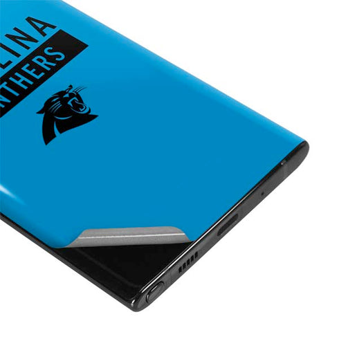 NFL Carolina Panthers Blue Performance Series Galaxy Note 10 Plus Skin