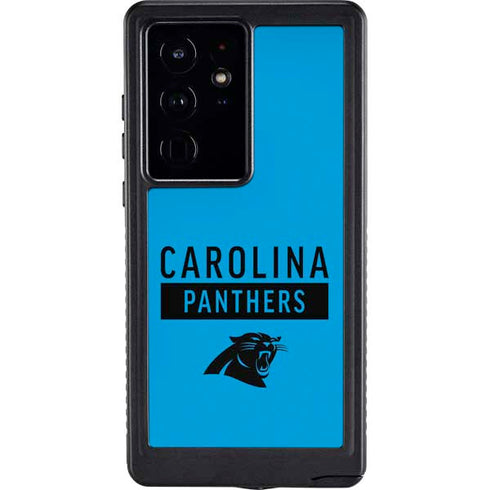 NFL Carolina Panthers Blue Performance Series Galaxy S24 Ultra Waterproof Case
