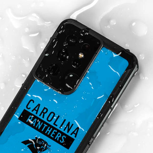 NFL Carolina Panthers Blue Performance Series Galaxy S24 Ultra Waterproof Case