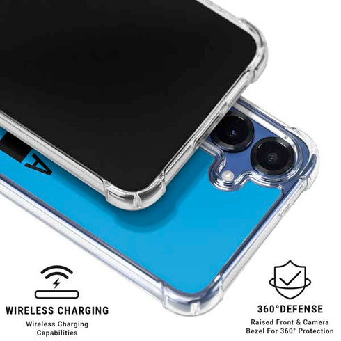 NFL Carolina Panthers Blue Performance Series Galaxy S25 Plus Clear Case