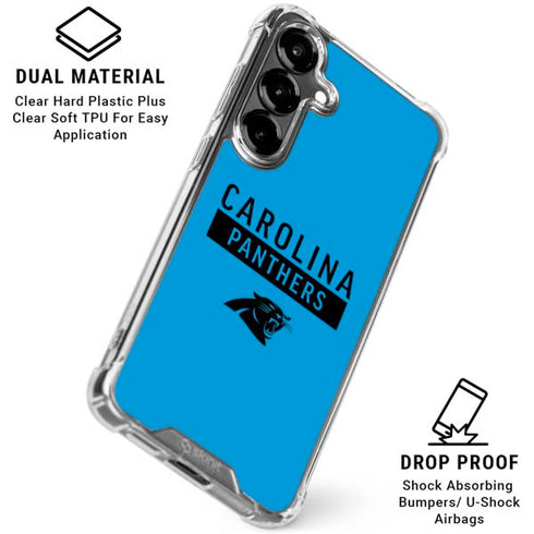 NFL Carolina Panthers Blue Performance Series Galaxy S26 Plus Clear Case