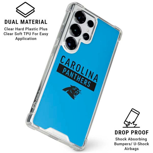 NFL Carolina Panthers Blue Performance Series Galaxy S26 Ultra Clear Case