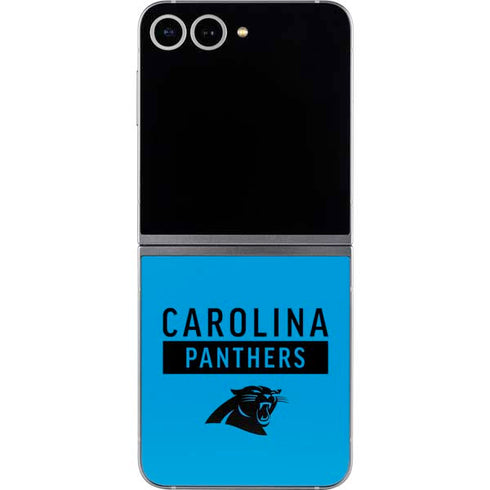 NFL Carolina Panthers Blue Performance Series Galaxy Z Flip6 Skin